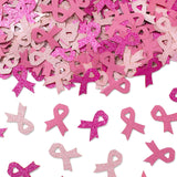 Whaline 300 Pcs Breast Cancer Awareness Table Confetti Ribbon Shaped Glitter Confetti Pink Table Centerpiece For Party Decoratio