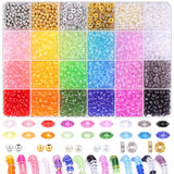 Tinkrstuff 2110 Pcs 6MM Rondelle Crystal Beads (18 Colors Faceted Acrylic, 6 Colors Spacer, Pearl, Gold) for Bracelets, Necklace