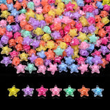 200+ pcs Candy Bulk Assorted Cute Kandi Beads for Jewelry Making, Bracelet Making Kit, Craft Supplies Charm Beads(Star II)