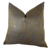Plutus Brands Plutus Clonamore Handmade Throw Pillow, 18 X 18, Blue/Brown