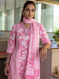 Libas Women'S Cotton Kurta Set (400091O_Pink_M)