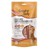 Good 'N' Tasty Savory Spoonables with Real Salmon, Tuna & Krill, 10 Count Tube, Triple Flavor Squeezable Lickable Wet Treats for