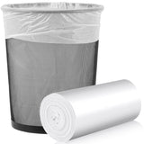 Medium Trash Bags, 6-8 Gallon White Garbage Bags Trash Can Liners for Bathroom, Bedroom, Office, Unscented (50 Count)