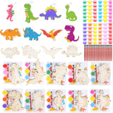 JOTIKO 24 Pack Dinosaur Party Favors Painting Toys - Kids Birthday Goodie Bag Filler Pinata Stuffers Classroom Prizes Exchange G