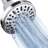 AquaDance Premium High Pressure 6setting 4Inch Shower Head for the Ultimate Shower Spa Experience! Officially Independently Te