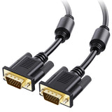Cable Matters VGA Cable with Ferrites - 15ft, VGA Cord for Computer Monitor, Monitor Cable Male to Male