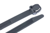 Gardner Bender 47115UVB Releasable Cable Tie, 15 inch, 175 lb, Electrical Wire and Cord Management, Nylon Zip Tie, 4 Pk, UV Res