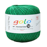 golo Crochet Thread Balls Size 10 Yarn for Crochetting (Green-699) Tatting Yarn