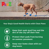 Pawz Rubber Dog Boots For Paws Up To 1, 12 Pack - All-Weather Dog Booties For Hot Pavement, Snow, Mud, And Rain - Waterproof,