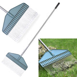 YEELOR Thatch Rake with 66 Inch Adjustable Handle, 17 Inch Wide Durable Dethatcher Rake, Ideal for Garden, Yard and Lawn, Used f