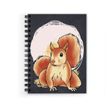 Plan To Gift Squrrel With Moon Spiral Wiro Unruled Blank Pages Notebook Diary Journal Drawing Book SizeA5(6X9 Inches) (Squrrel