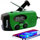 5000mAh Emergency Crank Weather Radio, iRonsnow NOAA/FM/AM Solar Radios, Portable Survival Radio with SOS, Earphone Jack, 1W 4 M