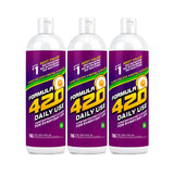 3 Pack Formula 420 Daily Use Concentrated 16oz. Makes 32oz. Glass, Pyrex, Metal and Ceramic Cleaner