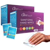 Care Touch Hand Sanitizer Wipes - 220 Individually Wrapped Packets (Packing may Vary)