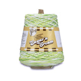 Lily Sugarn Cream Cotton Cone Yarn, 14 oz, Key Lime Pie Ombre, 1 Cone