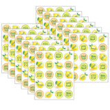 Lemon Zest Stickers, 120 Per Pack, 12 Packs