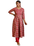 Libas Women'S Cotton Kurta Set (27863R_Pink