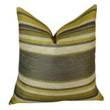 Plutus Brands Plutus Ocosingo Zest Handmade Throw Pillow, 20 X 36 King, Gray/Citrine/Ivory