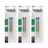 Schmidt Standard P900 Ballpoint Medium Point TC Ball, Blue, 6 Pack Blister (SC58196)