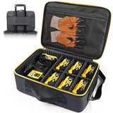 Luxtude Extra Large Battery Case for Dewalt/Milwaukee/Ryobi 12V/18V/20V Battery & Charger, Tool Batteries Organizer Case for DEW