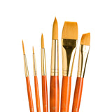 Princeton Real Value, Series 9100, Paint Brush Sets for Acrylic, Oil & Watercolor Painting, SynGold Taklon (Rnd 1, 6, 12 Liner