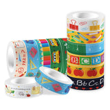 Back to School Washi Tape 12 Rolls Washi Tape Set Patriotic Packing Tape School Washi Masking Tape Decorative Paper Stickers Dec