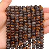 BONNY BOXX 1 Strand Natural 5 * 8mm Yooperlite Stones Rondelle Beads, Natural Abacus Disk Stone Beads Loose Spacer Gemstone for