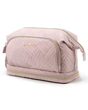 BAGSMART Travel Makeup Bag, Cosmetic Bag Make Up Organizer Case, Dorm Room Essentials Large Wide-open Pouch Women Travel Essenti