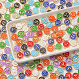 CYEENUT 208pcs Letter Charms Alloy Beads 8Set Alphabet ABC Letter Charm A-Z Charms DIY Bracelet Necklace Pendants for Jewelry Ma