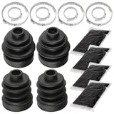 Caltric 2 Rear Axle Inner and Outer CV Boot Kit Compatible with Yamaha Rhino 450 YXR450F 4WD 2006 2007 2008 2009