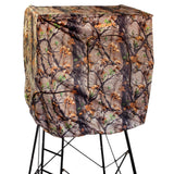 MUDDY Steel 7' Tall Quad Pod Hunting Blind Cover with 4 Zippered Windows (Stand Not Included) - Portable Camouflage Shelter and