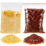 Timgle 35 oz Shellac Flakes Finish Shellac for Home Wood Craft Decoration Household Painting Supplies, Light Yellow and Dark Pur