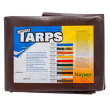 10 Ft. X 20 Ft. Super Heavy Duty 8 Oz. Brown Tarp 16 Mil Thick