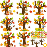 80UncleKimby 32 Pack Thanksgiving Crafts for Kids Tree of Thanks Make Your Own Thanksgiving Tree Hanging Ornament Fall Activity