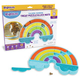 Brightkins Calming Rainbow Treat Puzzle, Outdoor Puzzle Board, Interactive Dog Toys, Dog Birthday, Enrichment Slow Feeder Bowls,