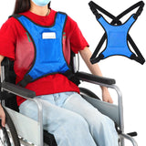 Threlaco Wheelchair Seat Belt for Adults Wheelchair Chest Harness Safety Strap Seatbelt for Elderly and Disabled Torso Support V