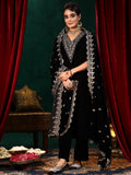 Libas Women'S Velvet Kurta Set (36975_Black Black S