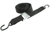 Erickson 01215 Black 2 x 15 Motorcycle/ATV Cam Buckle Tie-Down Strap