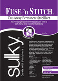 Sulky 102744 Fuse n Stitch CutAway Permanent Stabilizer, 24X36,White