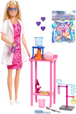 Barbie Scientist Doll and Accessories with Blonde Fashion Doll, Lab Table, Microscope, & Color-Change Beaker & Petri Dish Access