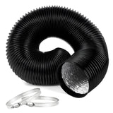 iPower 4 Inch 16 Feet Flexible Air Aluminum Foil Ducting, Dryer Vent Hose with Four-Layer Protection for HVAC Ventilation and Ex