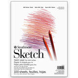 Strathmore 200 Series Sketch Pad, 9x12 inch, 100 Sheets, Tape Bound Artist Sketchbook for Drawing, Illustration, Art Class Stu