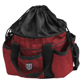 Harrison Howard Premium Multipurpose Durable Horse Grooming Organizer Bag Cleaning Supply Tote Bag-Ruby Red