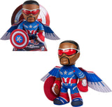 Mattel Marvel Captain America: Brave New World Plush Toy with Sound, Figure with Soft Body Wearing Outfit with Sounds & Phrases