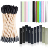 Leriton 70 Pcs Sanding Sticks Set for Plastic Models Includes 30 Double-end Matchsticks, 10 Polishing Sticks & 30 Sanding Twigs