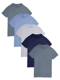 Fruit of the Loom Mens Crew Neck TShirt Multipack, Assorted (5 Pack), Large