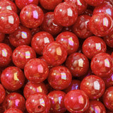 CYEENUT 20mm Acrylic Red Beads 60pcs Chunk Bubblegum Bead Beadable Pen Ball Beads for Pen Bag Jewelry Making Necklace Bracelets