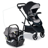 Britax Willow Brook S+ Baby Travel System, Infant Car Seat and Stroller Combo with Alpine Base, ClickTight Technology, SafeWash