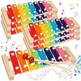 Lukmaa 6 Pcs Xylophone for Kids Wooden Xylophone with Mallets Musical Instrument Wood Baby Percussion Kit Christmas Birthday Gif