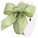 LIZLOVESS Sage Green Satin Wired Ribbon 1.5 Inch, Dusty Sage Wire Edge Ribbon for Gift Wrapping, Baby Shower, Wedding Decor, Chr